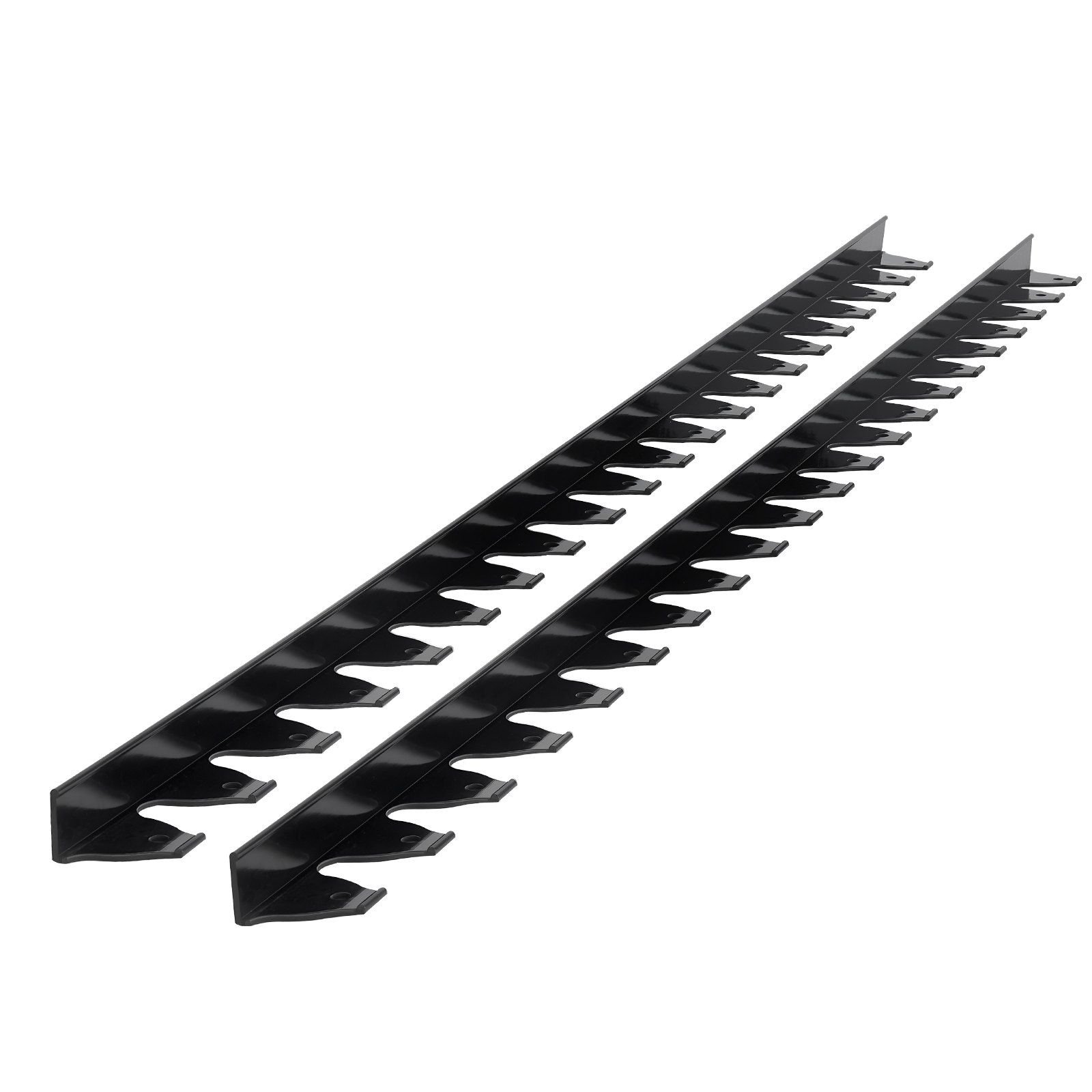 VEVOR Landscape Edging Border, 10Pcs 6 ft x 1.6 in Plastic Garden Edging with 60 Spikes, Sun-Resistant Flowerbed Borders, DIY Layout