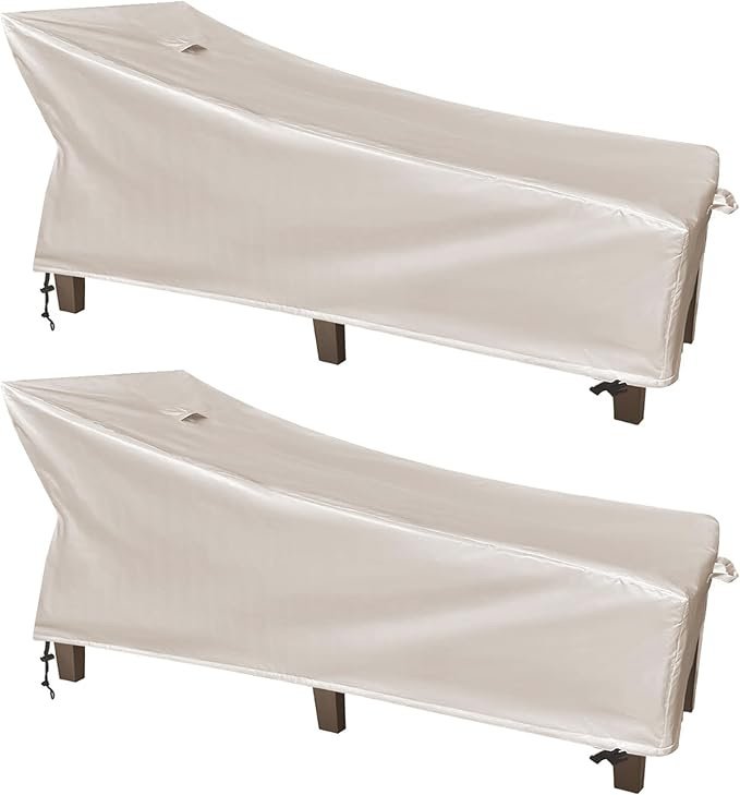 Patio Lounge Chair Cover Waterproof Outdoor Chaise Lounge Covers