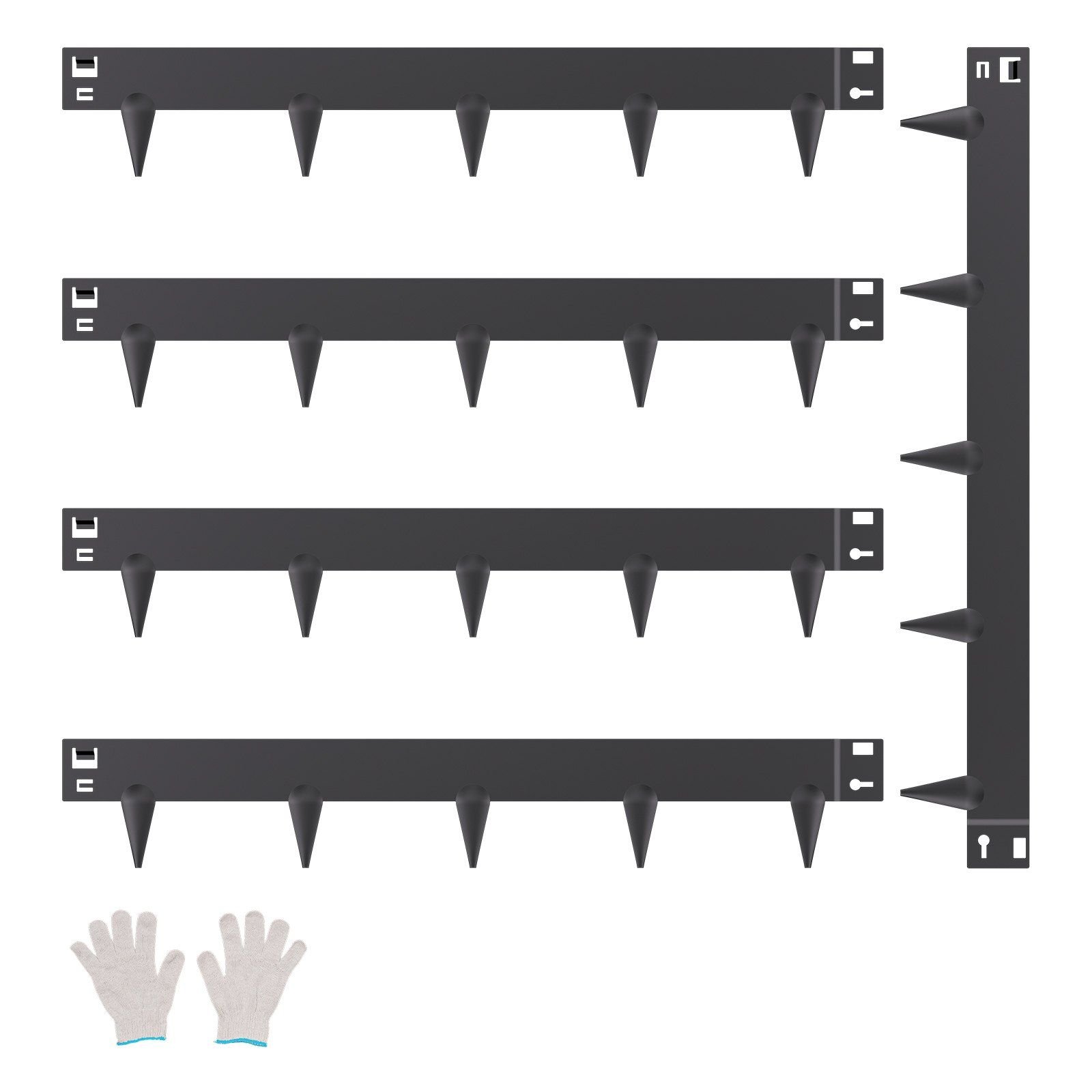 Steel Landscape Edging 5 Packs 39 x 3in Rust-Resistant Garden Edging Border