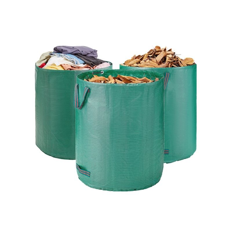 Reusable Yard Waste Bag for Garden Leaf Trash (Color: Green, Type: Garden Tools)